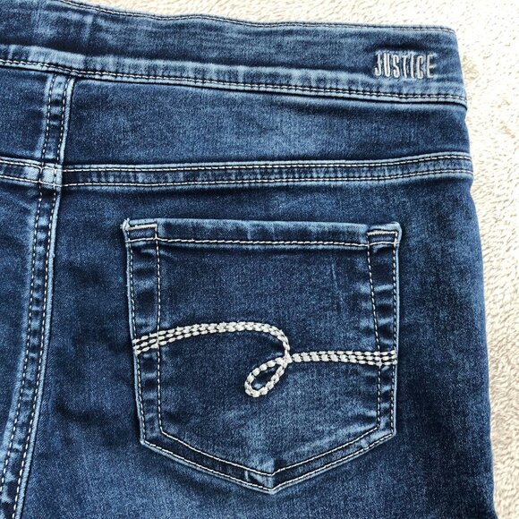 Justice Women's Jeans Size12 or 30x25 Measured Plus Mid Rise Bue Denim Skinny - Picture 10 of 14